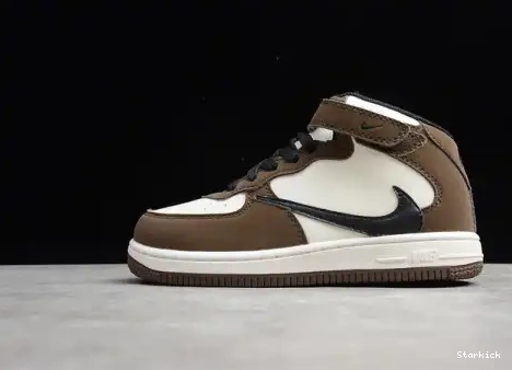 Mid Kids 314197-168 Air 1 Travis x 07 Force Brown Scott Nike Beige 0528